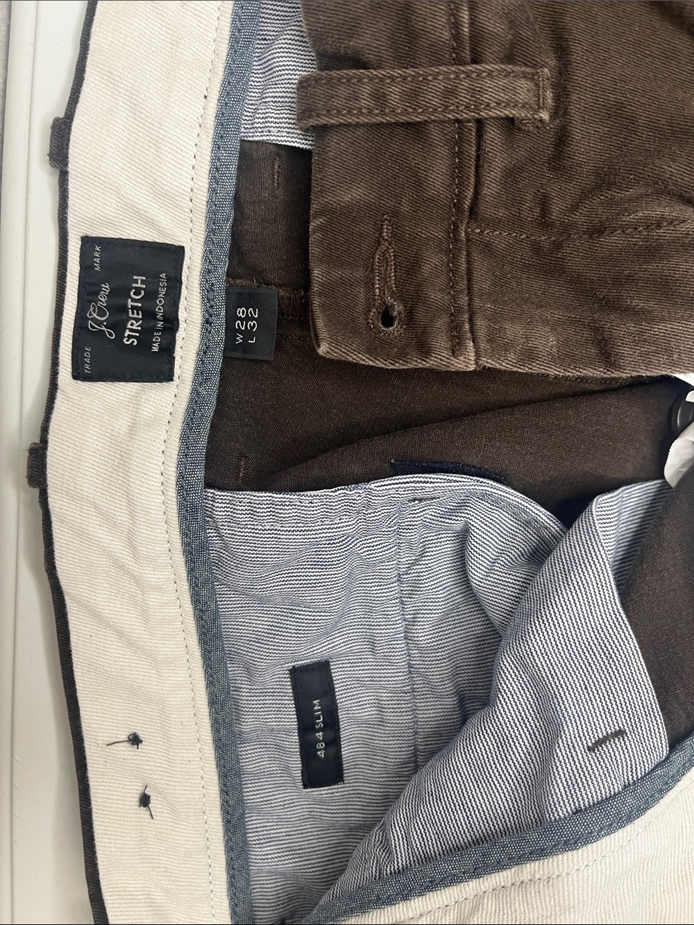 J. Crew Men’s slim 484 chinos in espresso Brown